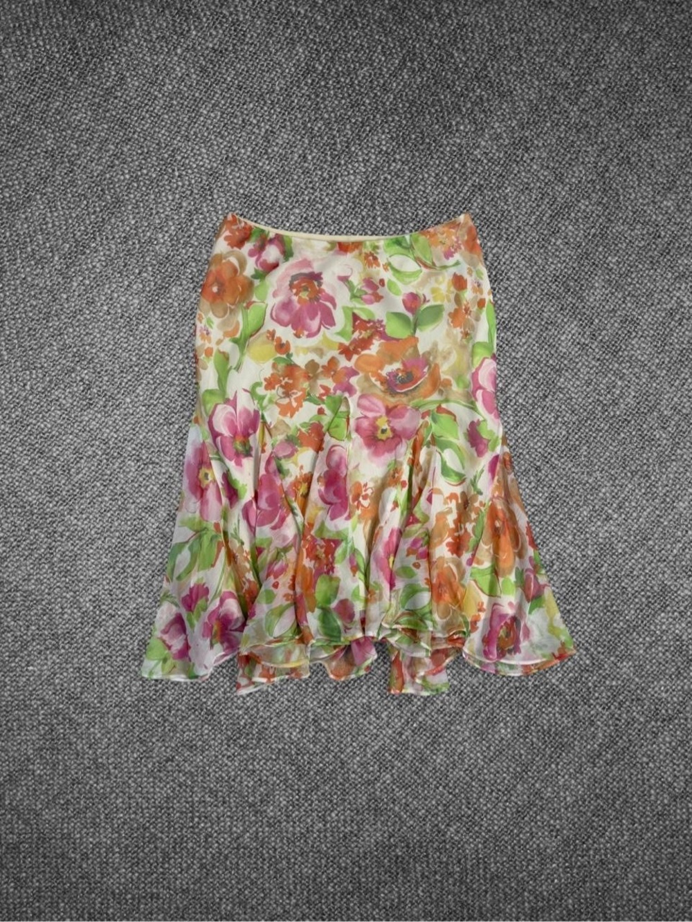 Lauren Ralph Lauren Floral A‑Line Midi Skirt